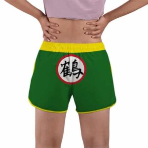 Dragon Ball Z Chiaotzu Kanji Symbol Women's Swim Shorts