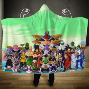 Dragon Ball Z Frieza Saga Battle of Namek Cast Hooded Blanket