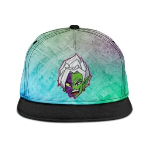 Dragon Ball Z Fused Zamasu Colorful Artwork Green Purple Snapback Cap