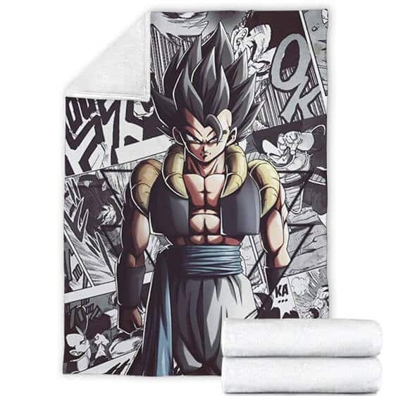 Dragon Ball Z Gogeta Comics Background Awesome Throw Blanket