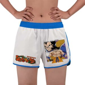 Dragon Ball Z Goku And Vegeta Manga Cover Women's Beach Shorts