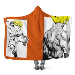 Dragon Ball Z Legendary Super Saiyan Son Goku Hooded Blanket