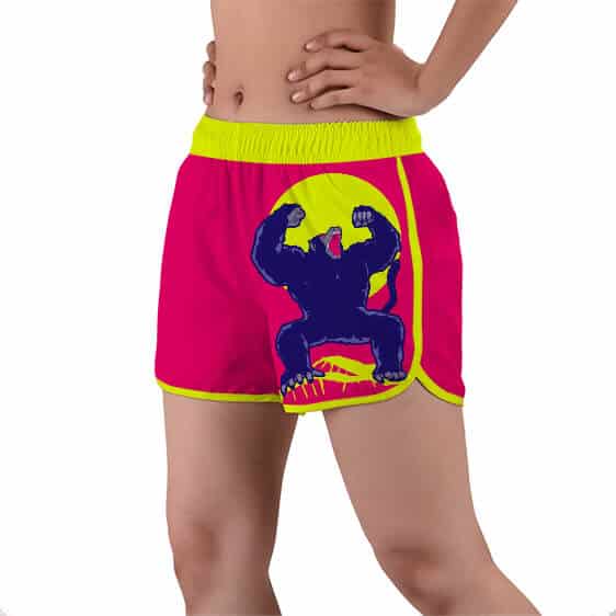 Dragon Ball Z Powerful Oozaru Full Moon Women's Beach Shorts