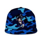 Dragon Ball Z Vegeta Base Form Blue Camouflage Cool Snapback Cap