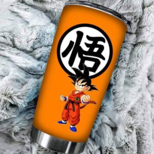 Fierce Kid Son Goku Kanji Sign Dragon Ball Z Awesome Tumbler