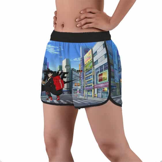 Goku Nike And Supreme Attire City Street Women's Beach Shorts