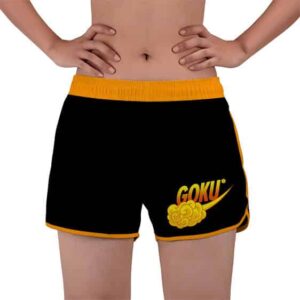Goku Nimbus Cloud Nike Style Dragon Ball Z Women's Beach Shorts