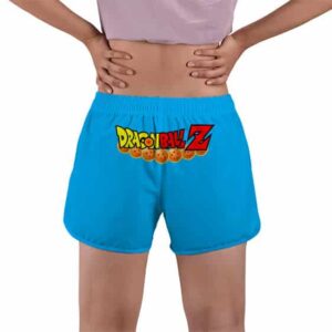 Goku Vegeta And Gogeta Dragon Ball Z Women's Beach Shorts