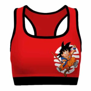 Kid Goku Kaio Sama Kanji Dragon Ball Z Awesome Sports Bra