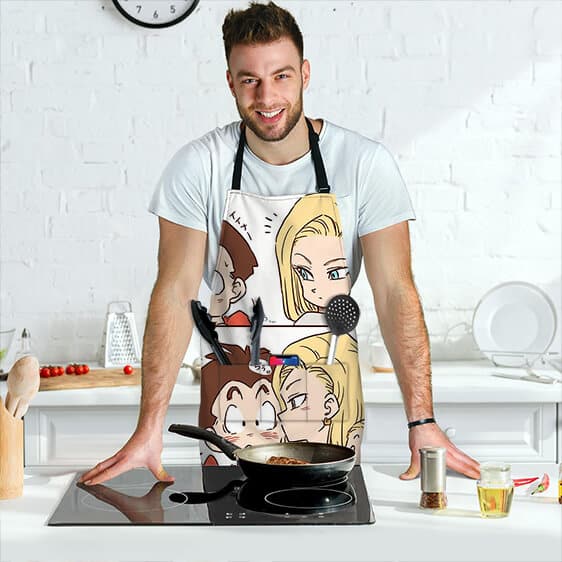 Krillin Android 18 and Marron Dragon Ball Z Cute Cool Apron
