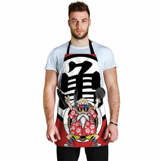 Master Roshi Peace Sign Dragon Ball Z Cool and Awesome Apron