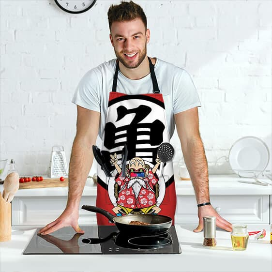 Master Roshi Peace Sign Dragon Ball Z Cool and Awesome Apron