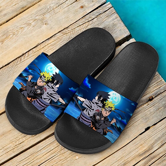 Naruto Ultimate Ninja Blazing Sasuke Uchiha Cool Slide Footwear