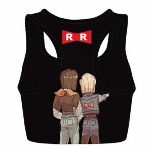Red Ribbon Army Android 17 and 18 DBZ Powerful Sports Bra