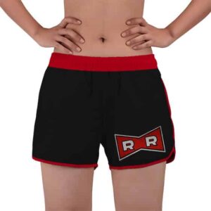 Red Ribbon Army Logo Costume DBZ Women's Beach Shorts