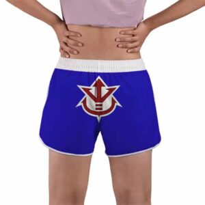 Saiyan Royal Crest Vegeta Logo Dragon Ball Women's Beach Shorts
