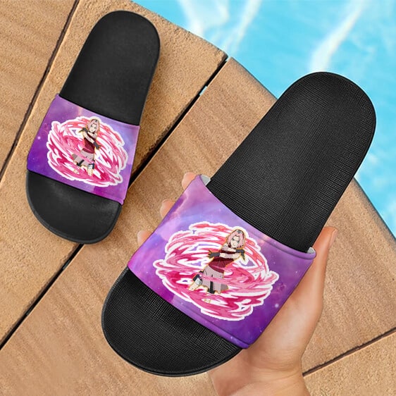 Sakura Haruno Ultimate Ninja Blazing Card Artwork Slide Footwear