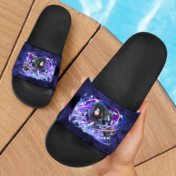 Sasuke Vs Itachi Arc Ninja Blazing Design Awesome Slide Footwear