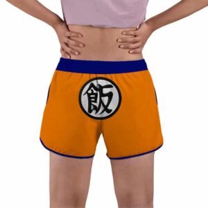 Son Gohan Kanji Symbol Dragon Ball Z Women's Beach Shorts