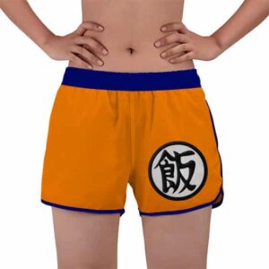 Son Gohan Kanji Symbol Dragon Ball Z Women's Beach Shorts