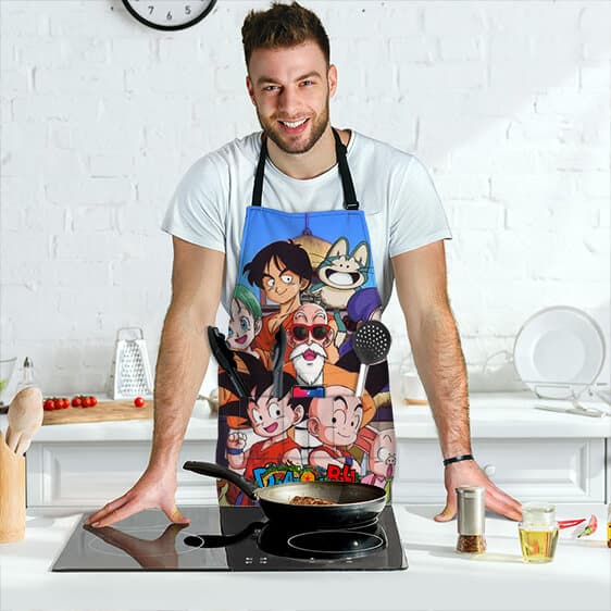 Son Goku with Z Fighters Gang Dragon Ball Cool Awesome Apron