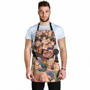 Son Goku's Family and the Z Fighters DBZ Cool Awesome Apron
