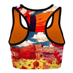 The Z Fighters Dragon Ball Z Cool and Awesome Sports Bra