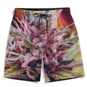 Top Shelf Marijuana Weed Plant 420 Dope Men's Beach Shorts