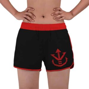 Vegeta Red Saiyan Logo Dragon Ball Z Women's Swim Shorts