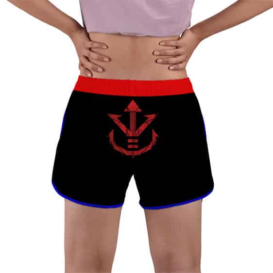 Vegeta Saiyan Royal Crest Logo DBZ Women's Beach Shorts