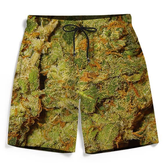 Weed Top Shelf Quality Nugs Marijuana Wonderful Beach Shorts