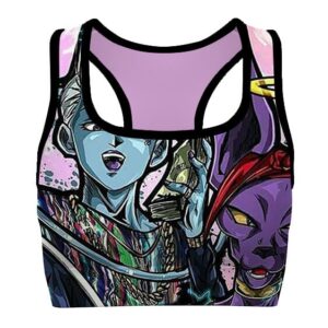 Whis and Lord Beerus Dragon Ball Z Cool and Hip Sports Bra