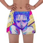 Worried Teen Bulma Fan Art Dragon Ball Z Women's Beach Shorts