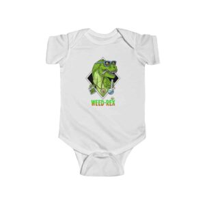 Weed Rex Stoner Dinosaur Amazing 420 Marijuana Baby Onesie