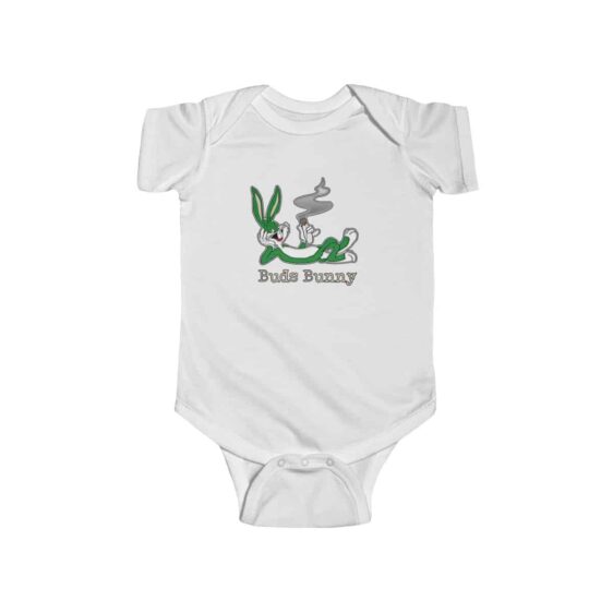 High Buds Bunny Enjoying Marijuana Blunt Dope 420 Baby Onesie