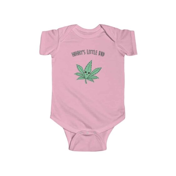Mommy's Little Bud Cute Marijuana Leaf Baby Toddler Onesie