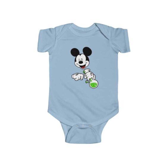 High Times Mickey Mouse Holding Bong 420 Newborn Clothes