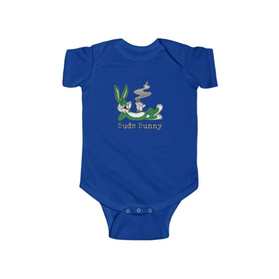 High Buds Bunny Enjoying Marijuana Blunt Dope 420 Baby Onesie