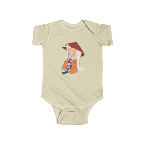 Baby Naruto Wearing Kage Hat Adorable Infant Bodysuit