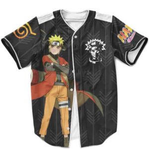 Naruto Uzumaki Sage Mode Esports Inspired Black Baseball Uniform