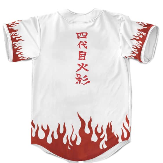Fourth Hokage Coat Cosplay Pattern Minato Namikaze Baseball Shirt