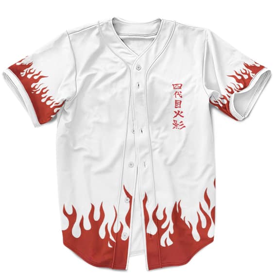 Fourth Hokage Coat Cosplay Pattern Minato Namikaze Baseball Shirt