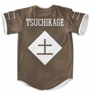 Iwagakure Tsuchikage Symbol Cosplay Brown MLB Baseball Uniform