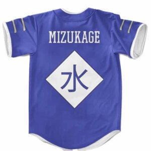 Kirigakure Mizukage Symbol Cosplay Blue MLB Baseball Jersey