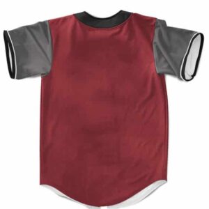 Jiraiya The Pervy Sage Cosplay Costume Red Maroon Baseball Shirt