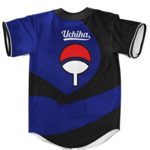 Awesome Uchiha Shinobi Sharingan Blue MLB Baseball Jersey