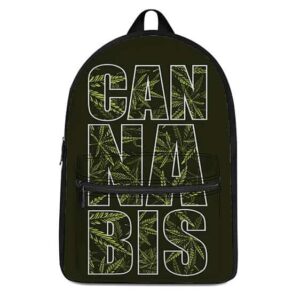 Cannabis Text Weed Pattern Most Awesome and Coolest Backpack