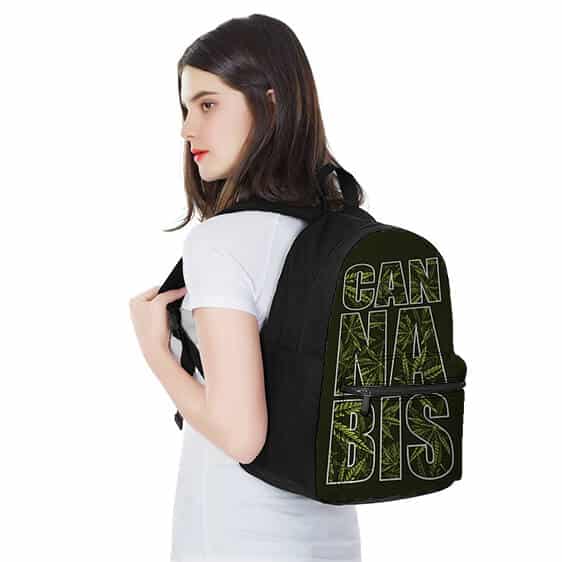 Cannabis Text Weed Pattern Most Awesome and Coolest Backpack