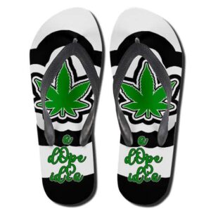 Cool Cannabis A Dope Idea Hemp Flip Flops Slippers