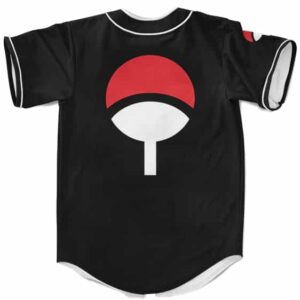 Dope Uchiha Clan Themed MLB Baseball Shirt Sharingan Black